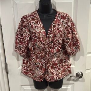 Large Sam Edelman floral blouse - Chelsea bouquet - new with tags